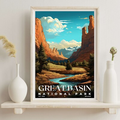 Great Basin National Park Poster, Travel Art, Office Poster, Home Decor | S7 - image6